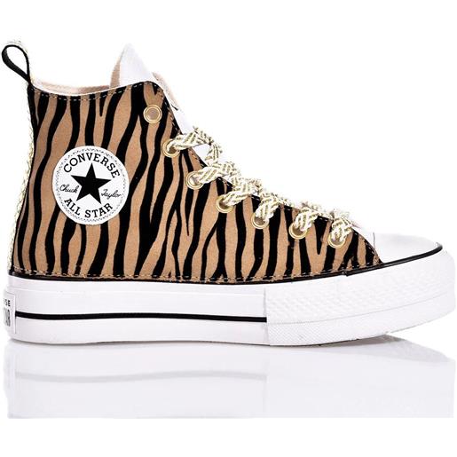 Converse platform zebra glam