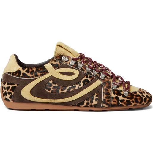 Claudie Pierlot stringate con stampa leopardata - marrone