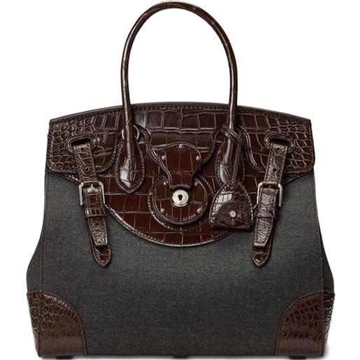 Ralph Lauren Collection borsa tote ricky 33 media - marrone