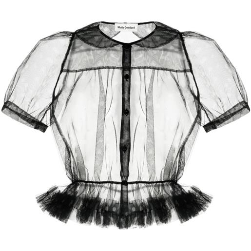 Molly Goddard camicia a pois - verde