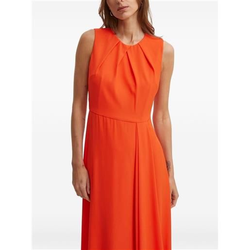 Sandro Ferrone abito lungo plissettato - arancione