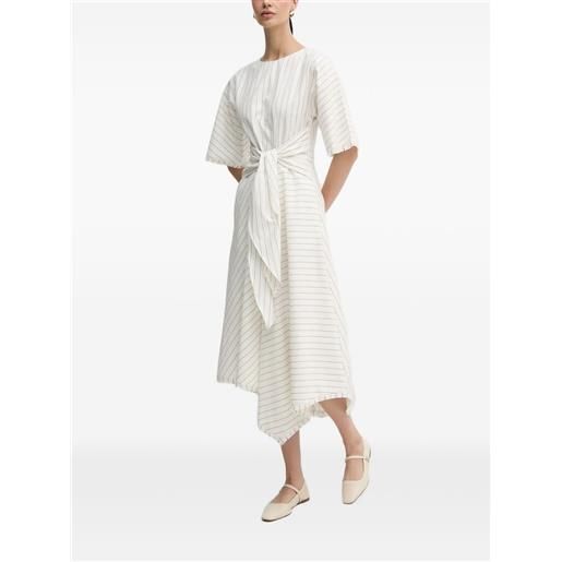 Pedro Del Hierro abito gessato - bianco