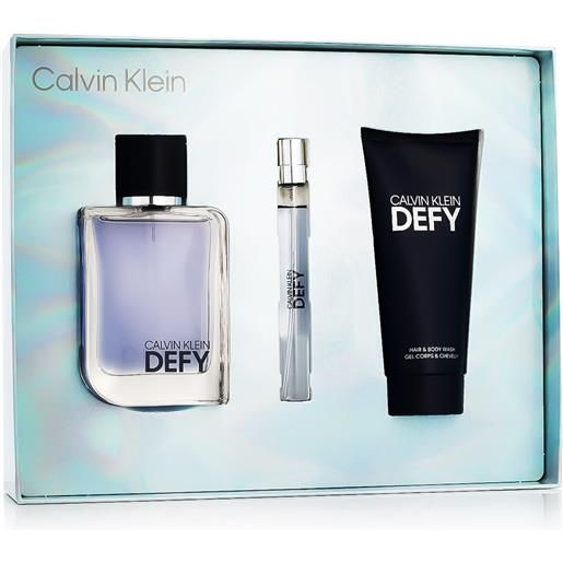 Calvin Klein defy edt 100 ml + edt mini 10 ml + gel doccia 100 ml