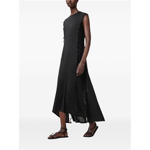 AllSaints abito asimmetrico - nero