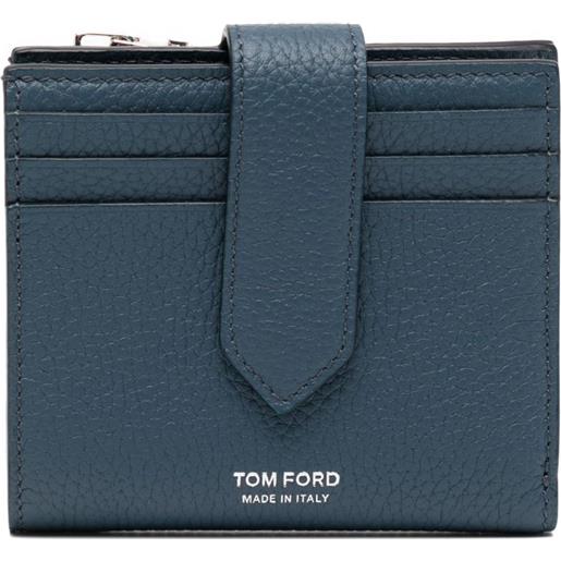 TOM FORD portafoglio in pelle - blu