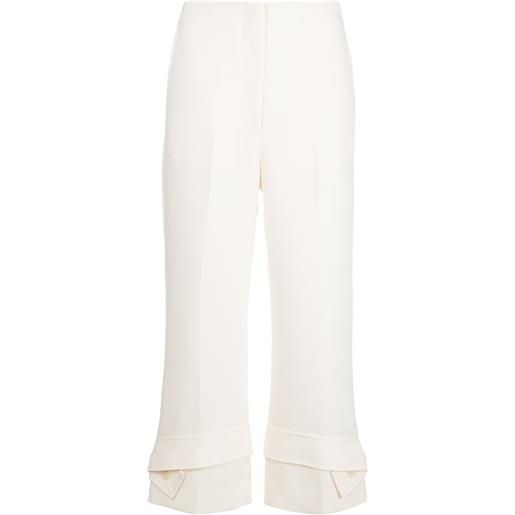 3.1 Phillip Lim pantaloni crop con orlo doppio - marrone