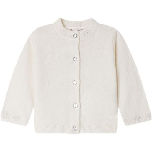 Bonpoint cardigan con decorazione - bianco