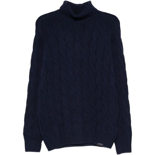 Fay maglione a collo alto - blu