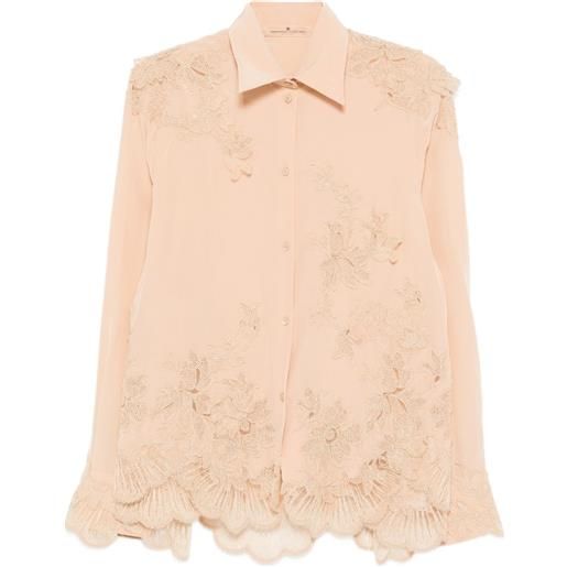 Ermanno Scervino camicia a fiori - toni neutri