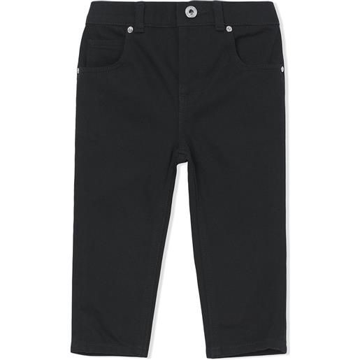 Burberry Kids jeans con applicazione japanese - nero