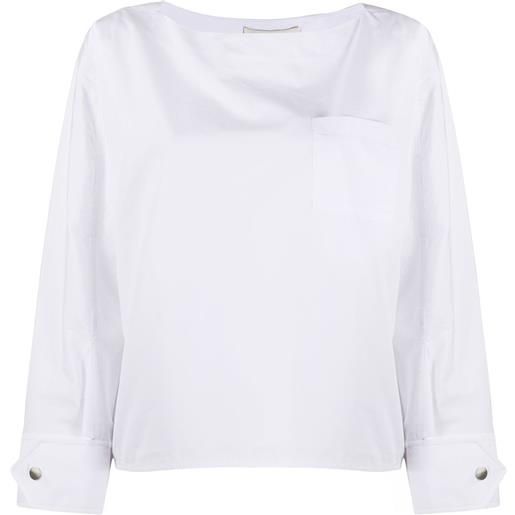 3.1 Phillip Lim blusa con scollo a barca - bianco
