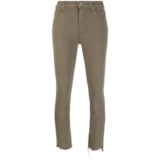 MOTHER the rascal cropped jeans - verde