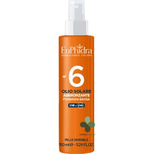 ZETA FARMACEUTICI SpA euphidra olio solare abbronzante protezione bassa spf 6 (150 ml)