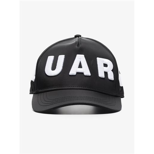 DSQUARED2 cappello da baseball con ricamo - nero