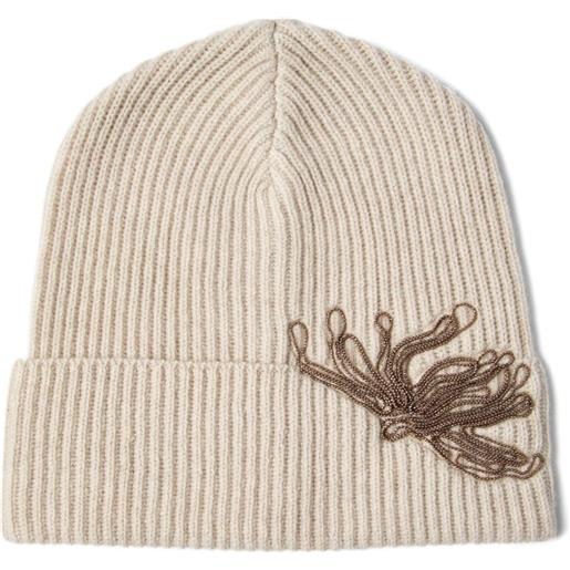 Brunello Cucinelli berretto con decorazione - toni neutri
