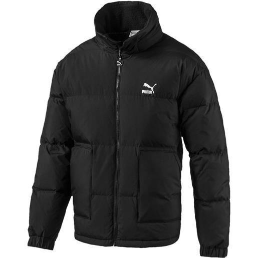 PUMA piumino trapuntato con logo - nero