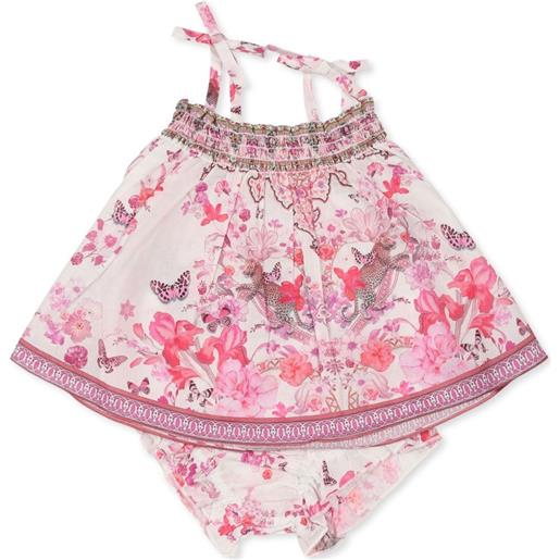 Camilla Kids set pantaloncini con stampa - bianco