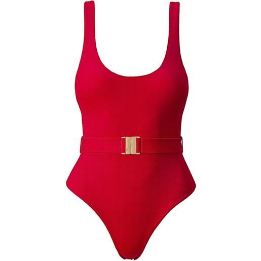 SOFIA ERHAN costume intero scarlet con cintura - rosso