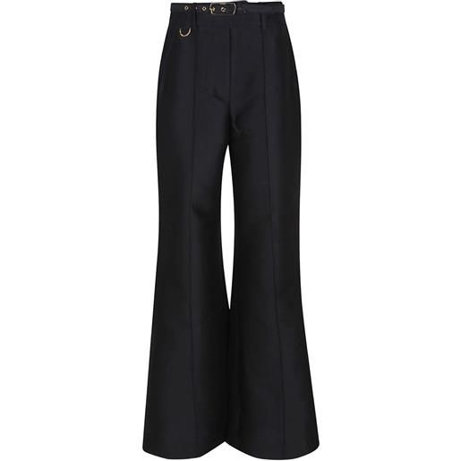 ZIMMERMANN pantaloni svasati hypnotic - nero