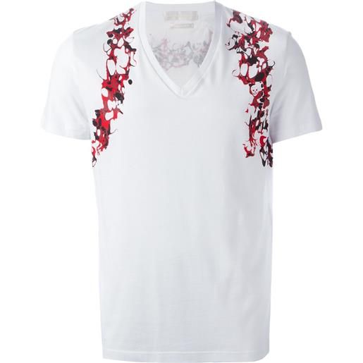 Alexander McQueen marbled print t-shirt - bianco