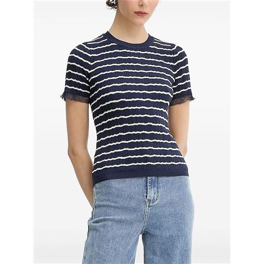 rag & bone top a righe - blu