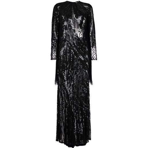 Elie Saab abito da sera con decorazione - nero