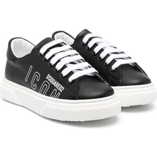 DSQUARED2 KIDS sneakers icon con stampa - nero