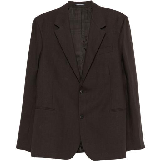 Emporio Armani blazer monopetto - marrone