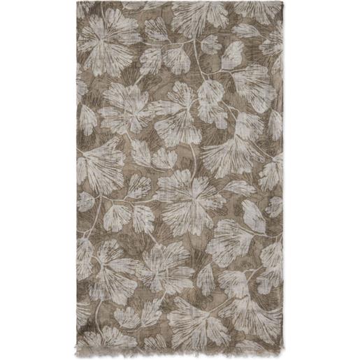 Brunello Cucinelli foulard a fiori - verde