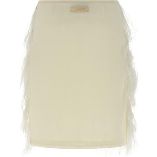 The Attico minigonna con zip - toni neutri