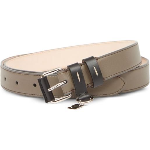 Maison Margiela cintura con fibbia doppia - marrone