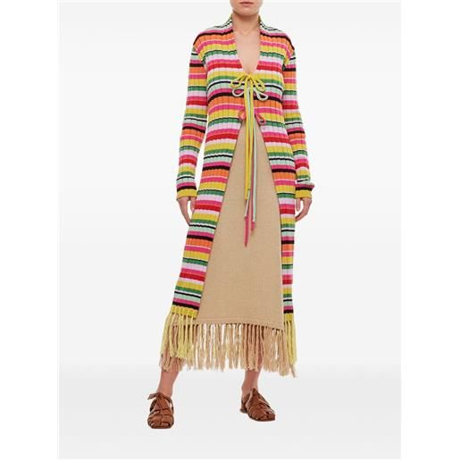 Gio Giovanni Gerosa cardigan a righe - giallo