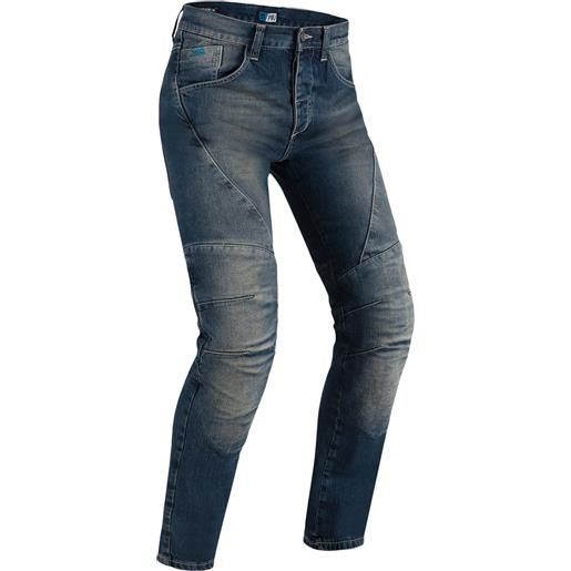 PMJ dallas, jeans da moto blu, 42