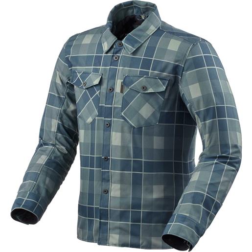 Revit camicia da moto Revit bison 2 h2o blu, xl