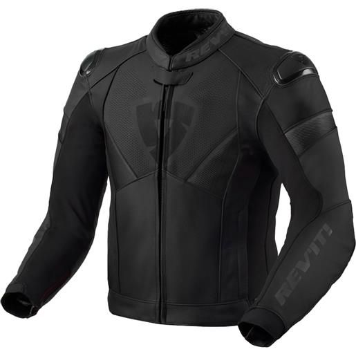Revit giacca da moto in pelle Revit argon 2 nero-antracite, 48