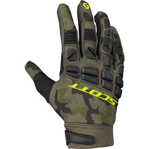 SCOTT guanti da moto SCOTT x-plore pro verde militare-giallo, l