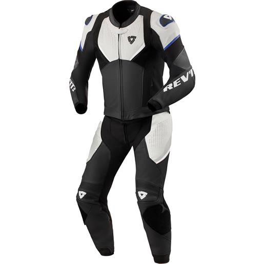 Revit tuta in pelle Revit beta 2 nero-grigio chiaro, 56