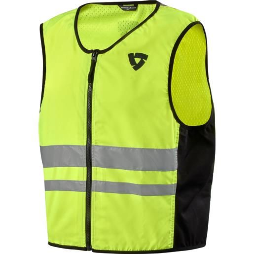 Revit athos 3 gilet riflettente per moto giallo fluo, 2xl