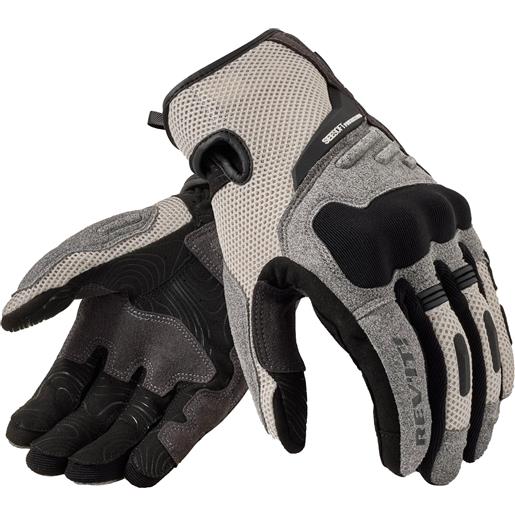 Revit guanti da moto Revit cavern grigio chiaro-nero, 3xl
