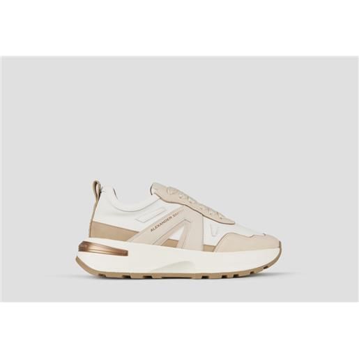 Alexander Smith sneaker liverpool donna in pelle e suede beige