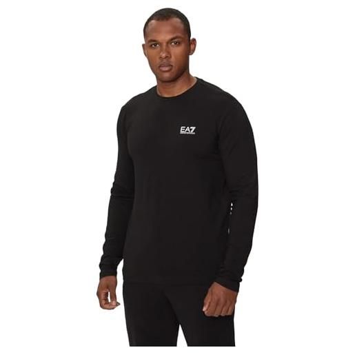 EA7 t-shirt da uomo a maniche lunghe core identity bianco taglia 3xl codice 8npt28pjvqz-1100