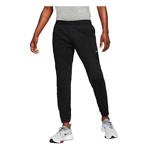 Nike m nk df chllgr knit pant, pantaloni sportivi uomo, black/reflective silv, l