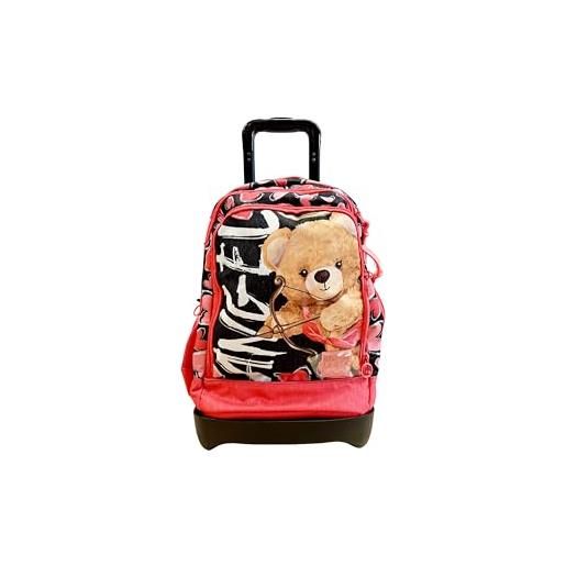 Generico trolley zaino scuola cross dream con angel. Sganciabile nuove ruote sali scale con carrello amovibile tintaunita