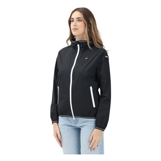 Blauer giacca a vento nera da donna m