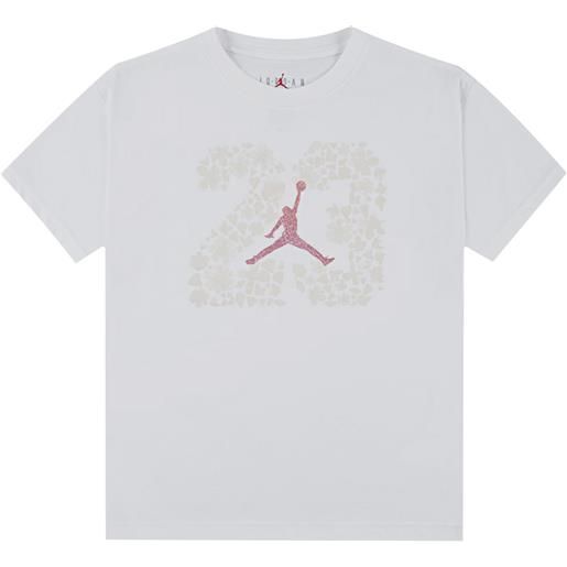 NIKE JORDAN t-shirt 23 floral bambina