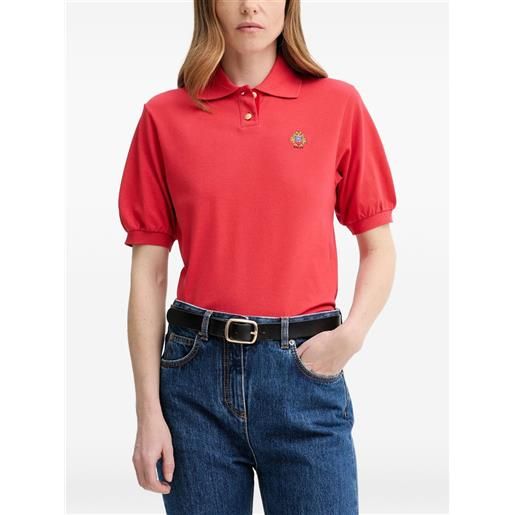 Bally polo con ricamo - rosso