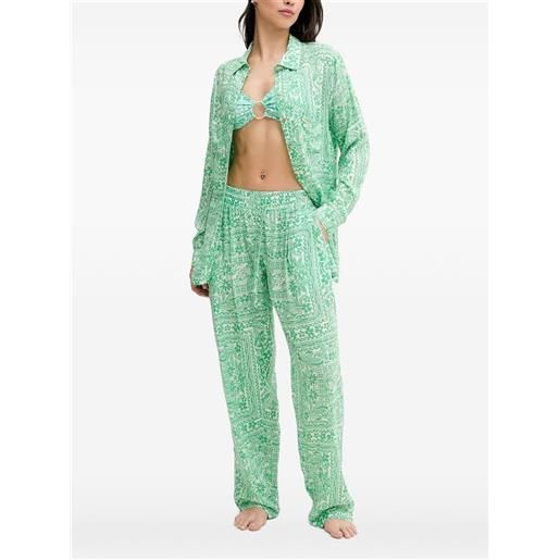 Melissa Odabash camicia millie - verde