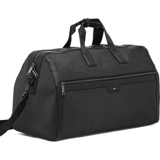 BOSS borsone con logo - nero