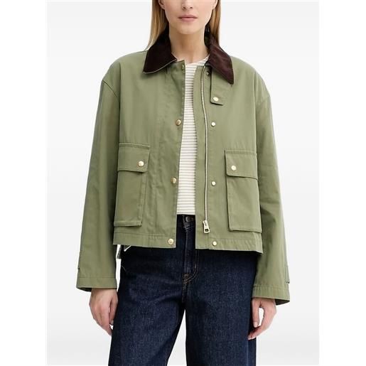 Marc O'Polo giacca con colletto a coste e bottoni - verde