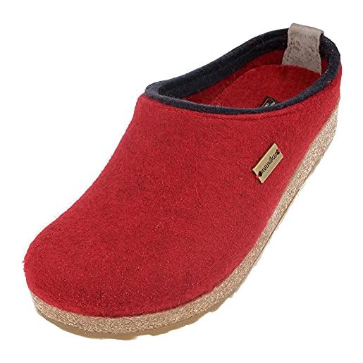 HAFLINGER pantofole da donna grizzly kris 711056, numero: 42 eu, colore: rosso